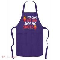 It's Cool I've Had Both My Shots Flaming Drinks Apron thumb 0