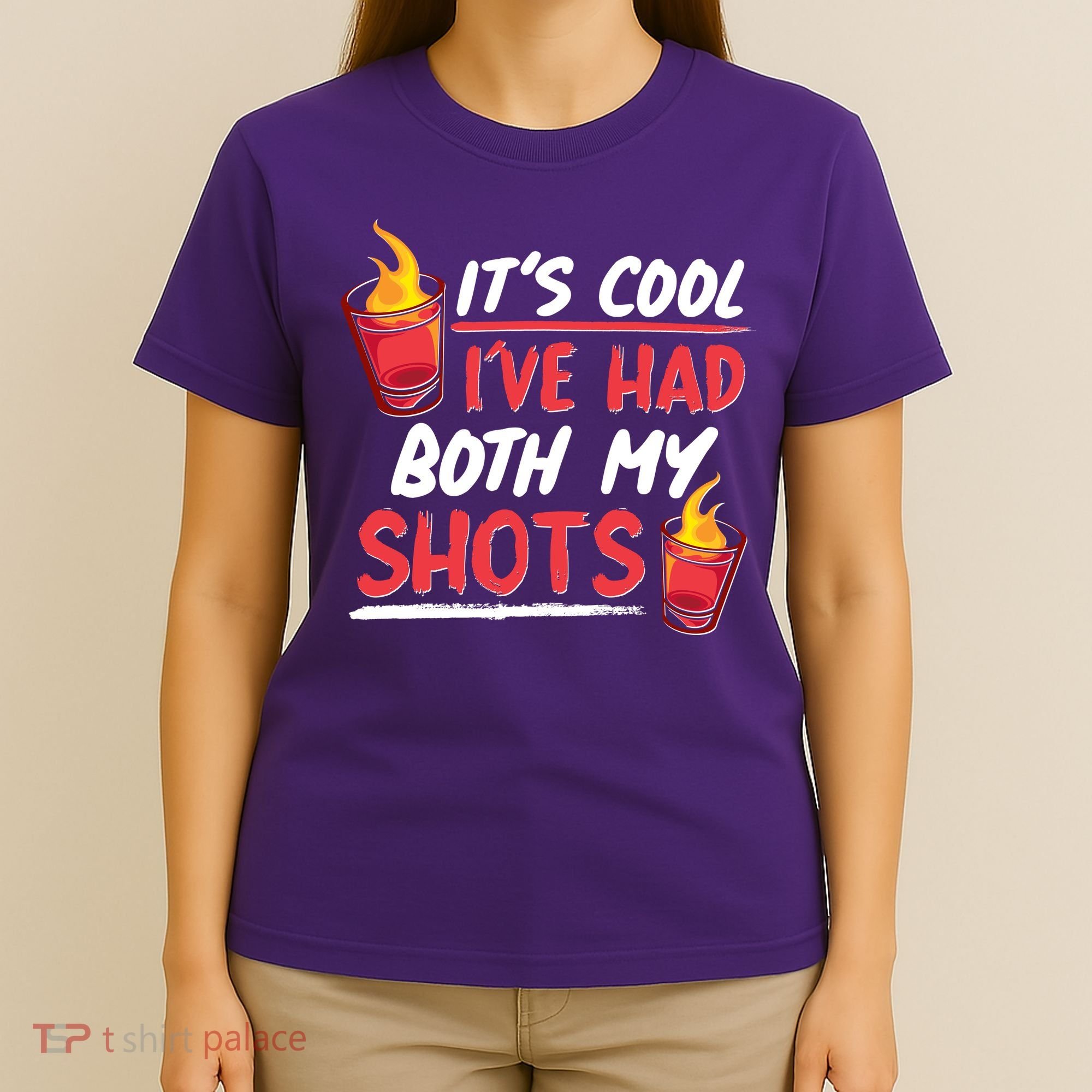 It's Cool I've Had Both My Shots Flaming Drinks T-Shirt