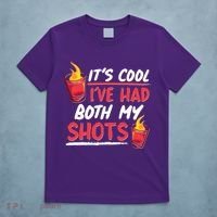 It's Cool I've Had Both My Shots Flaming Drinks T-Shirt thumb 5