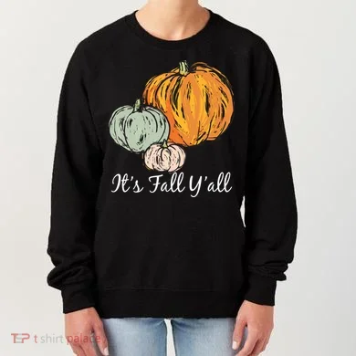 It's Fall Y'all Pumpkin Illustration Women's Sweatshirt