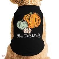 It's Fall Y'all Pumpkin Illustration Doggie Tank thumb 0