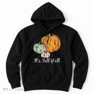 It's Fall Y'all Pumpkin Illustration Hoodie