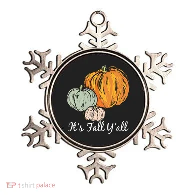 It's Fall Y'all Pumpkin Illustration Ornament