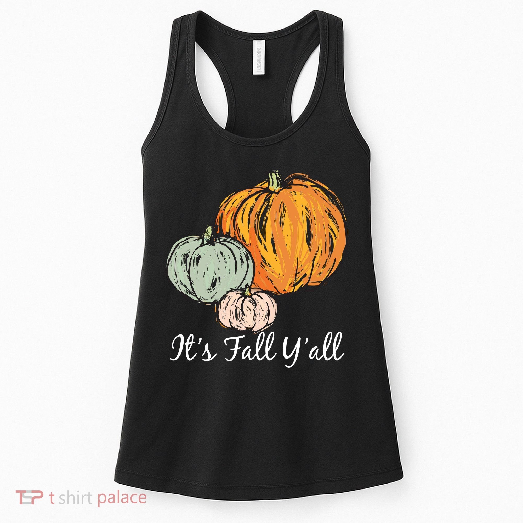 It's Fall Y'all Pumpkin Illustration Women's Tank Top