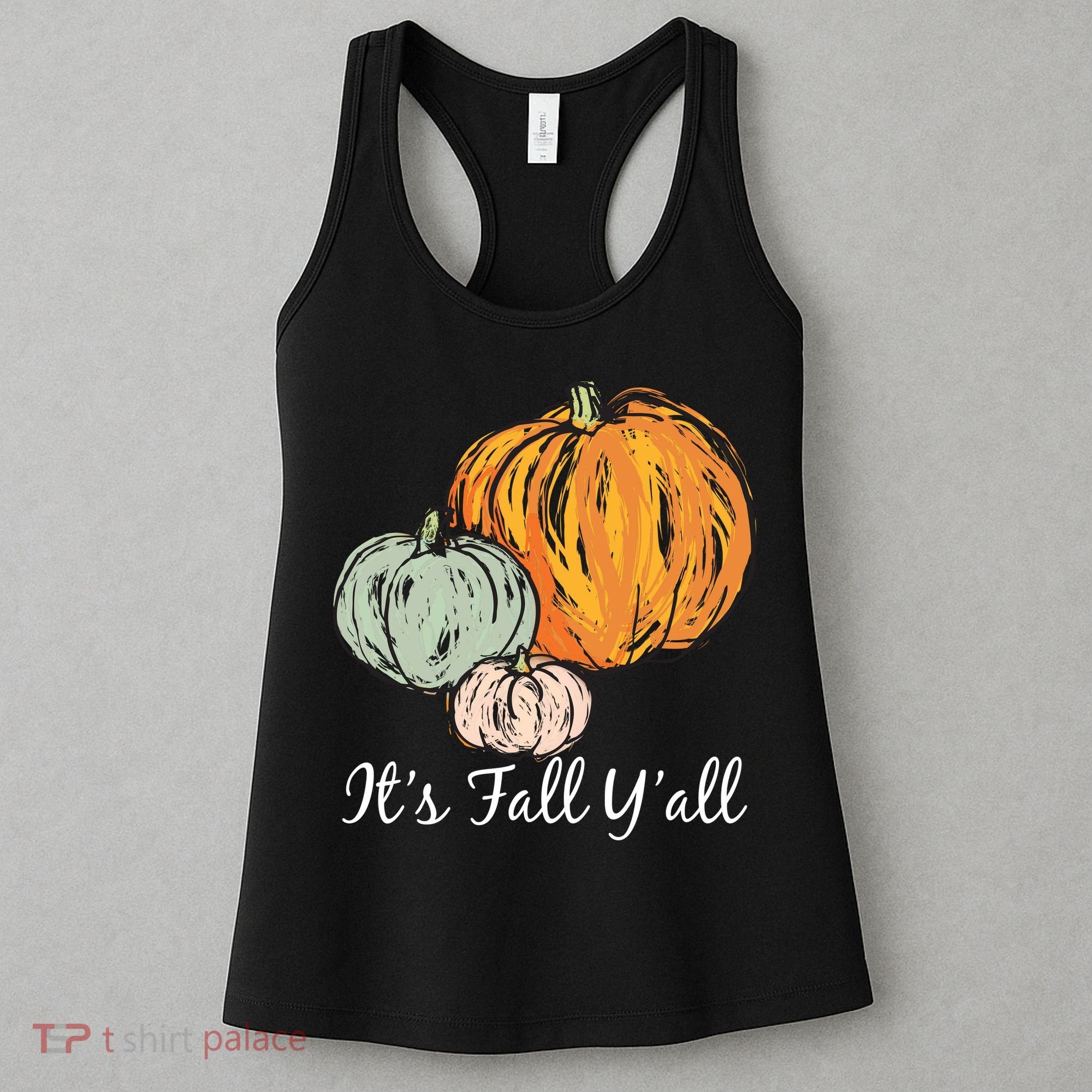 It's Fall Y'all Pumpkin Illustration Women's Tank Top