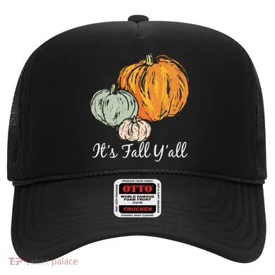 It's Fall Y'all Pumpkin Illustration Hat