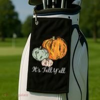 It's Fall Y'all Pumpkin Illustration Golf Towel thumb 2