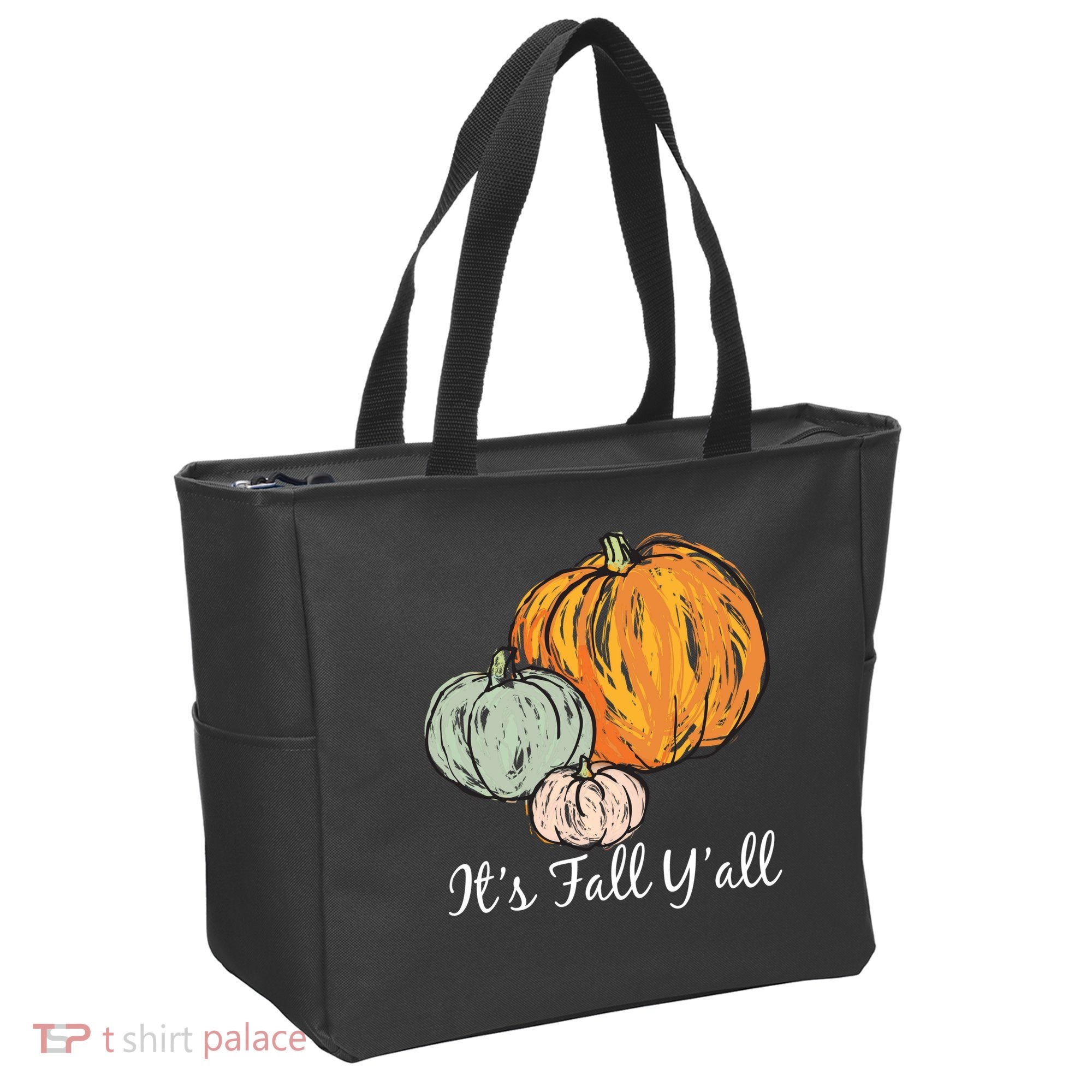 It's Fall Y'all Pumpkin Illustration Tote Bag