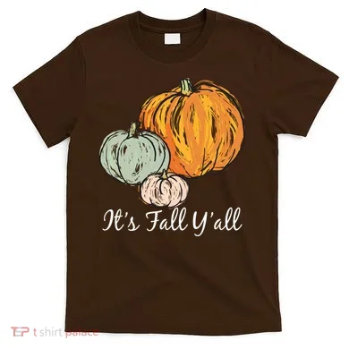 It's Fall Y'all Pumpkin Illustration T-Shirt