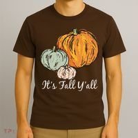 It's Fall Y'all Pumpkin Illustration T-Shirt thumb 3