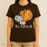 It's Fall Y'all Pumpkin Illustration T-Shirt thumb 4