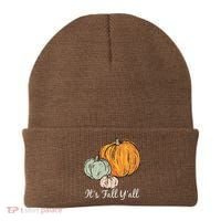 It's Fall Y'all Pumpkin Illustration Beanie thumb 0