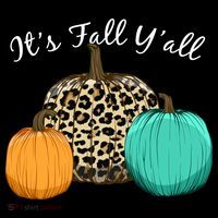 It's Fall Y'all Pumpkins Autumn Doggie Tank thumb 4
