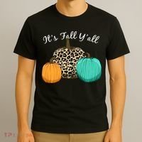It's Fall Y'all Pumpkins Autumn T-Shirt thumb 3