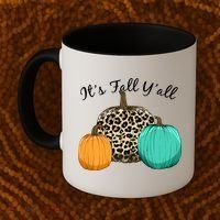 It's Fall Y'all Pumpkins Autumn Coffee Mug thumb 2