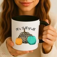 It's Fall Y'all Pumpkins Autumn Coffee Mug thumb 3