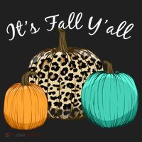 It's Fall Y'all Pumpkins Autumn Beanie thumb 2