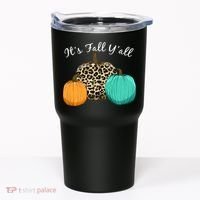 It's Fall Y'all Pumpkins Autumn Tumbler thumb 0