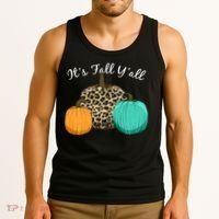 It's Fall Y'all Pumpkins Autumn Tank Top thumb 3