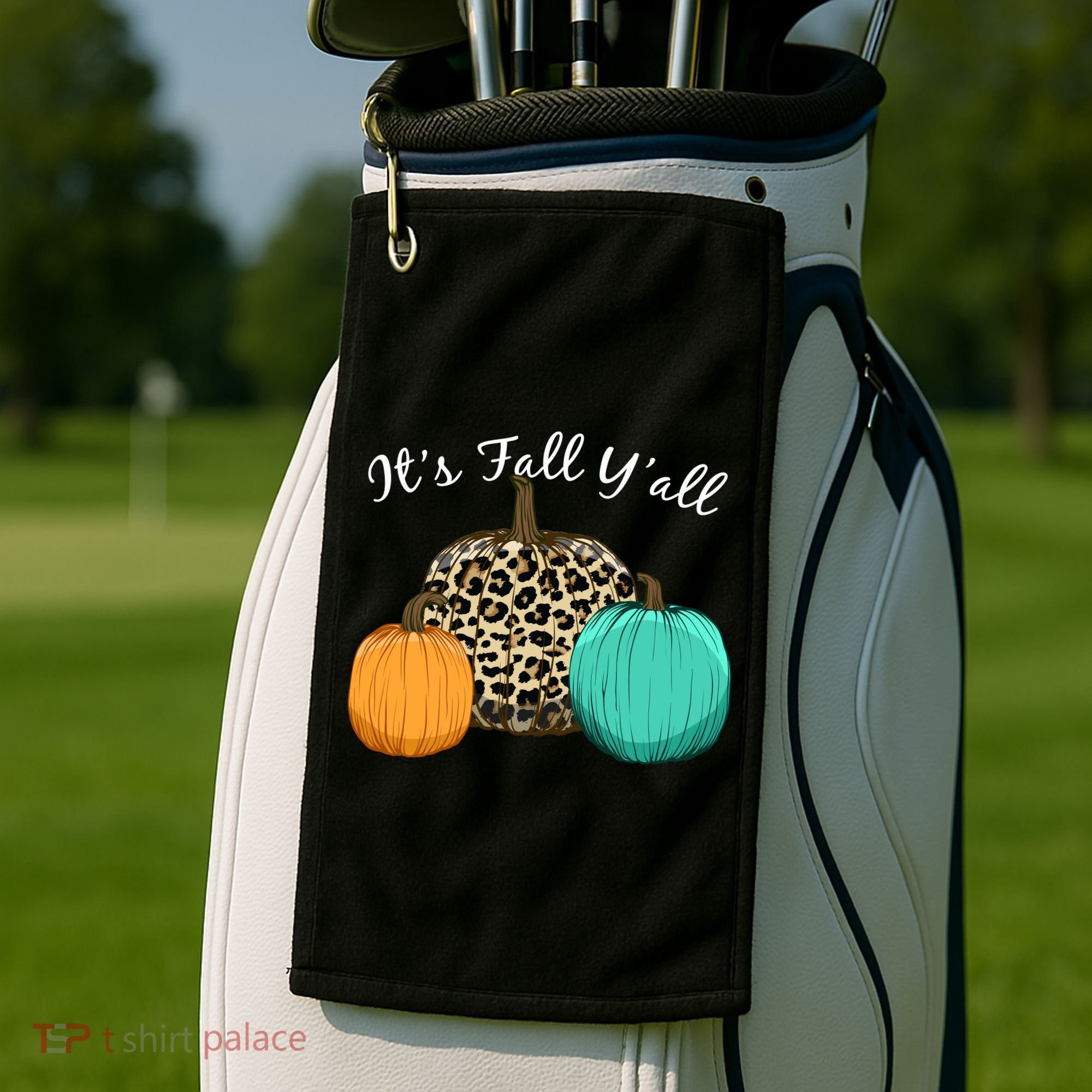 It's Fall Y'all Pumpkins Autumn Golf Towel