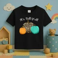 It's Fall Y'all Pumpkins Autumn Toddler T-Shirt thumb 3