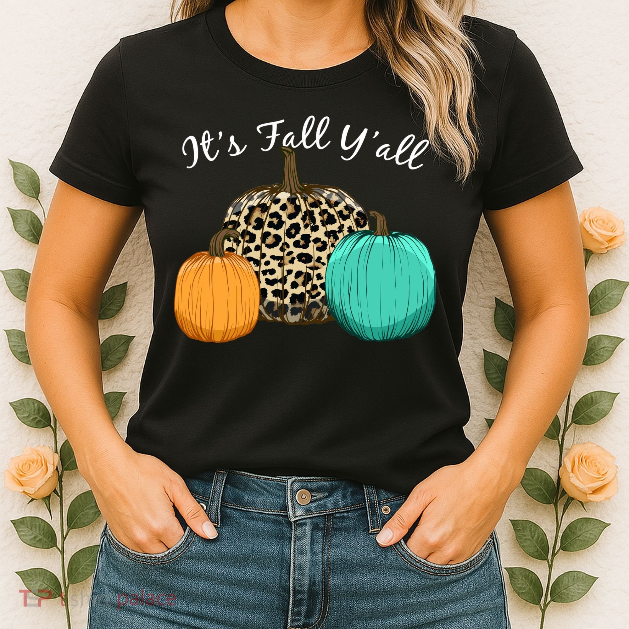It's Fall Y'all Pumpkins Autumn Women's T-Shirt