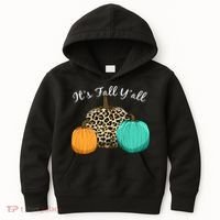 It's Fall Y'all Pumpkins Autumn Kids Hoodie thumb 0