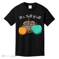 It's Fall Y'all Pumpkins Autumn Kids T-Shirt thumb 0