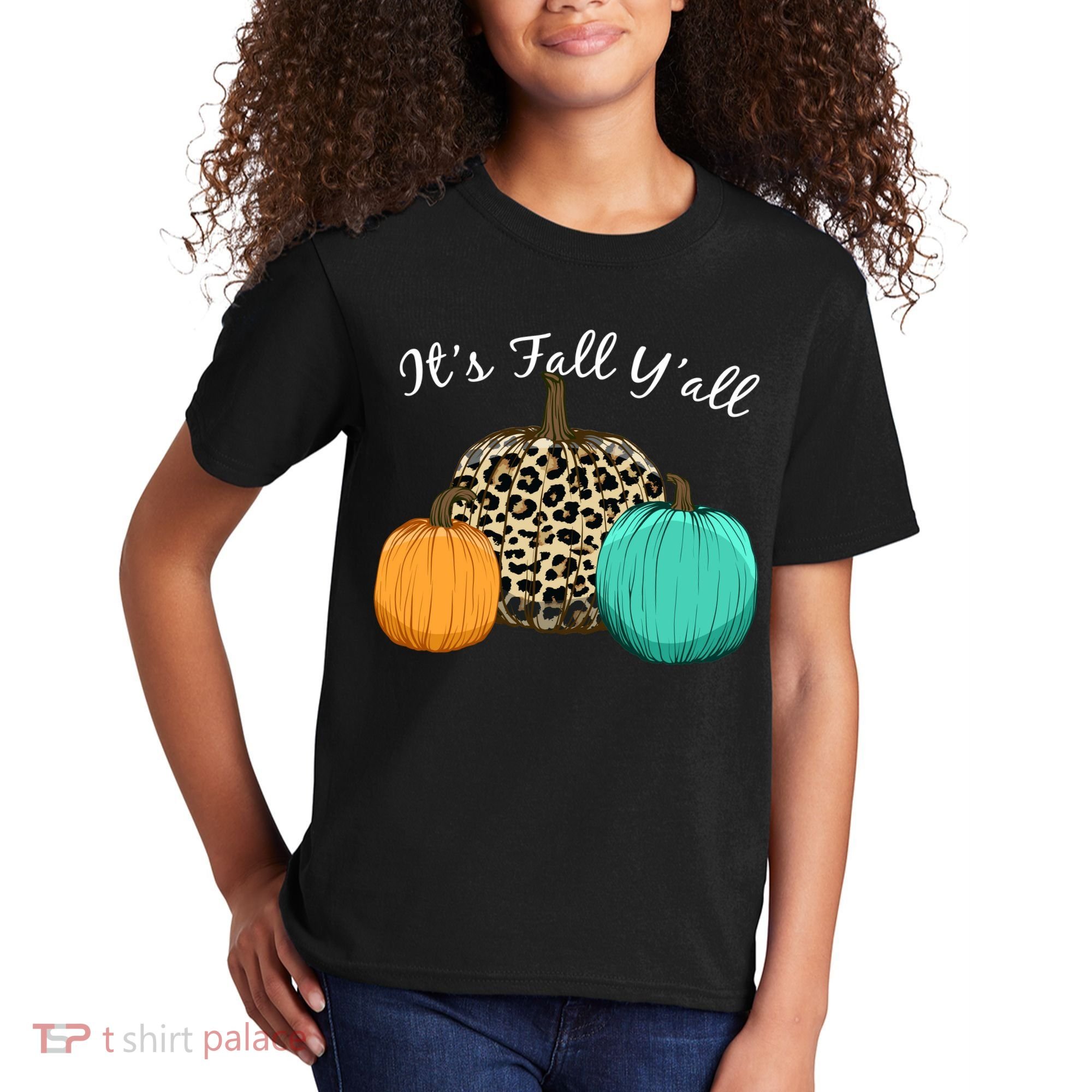 It's Fall Y'all Pumpkins Autumn Kids T-Shirt