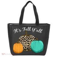 It's Fall Y'all Pumpkins Autumn Tote Bag thumb 0
