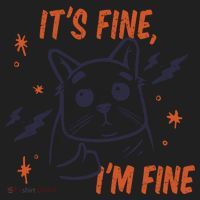 It's Fine I'm Fine Cat Women's Sweatshirt thumb 2