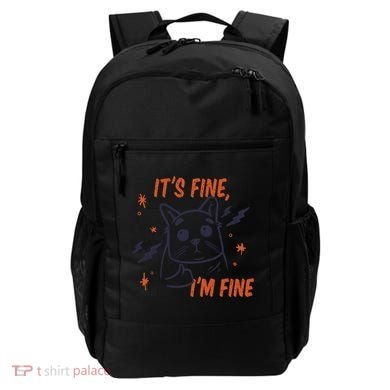 It's Fine I'm Fine Cat Backpack