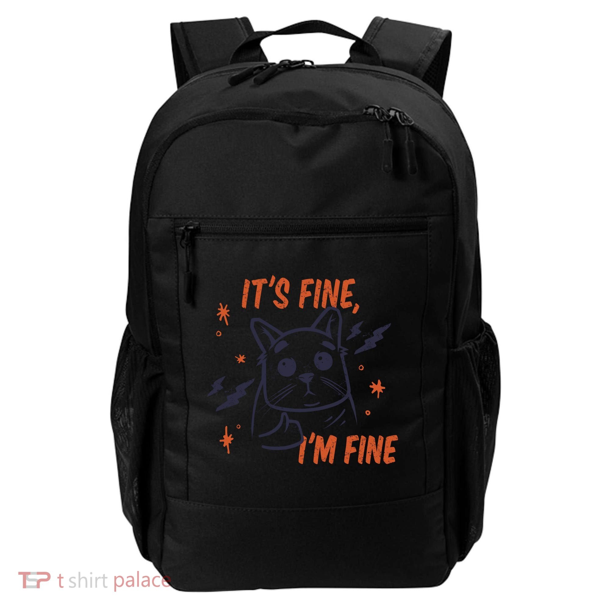 It's Fine I'm Fine Cat Backpack