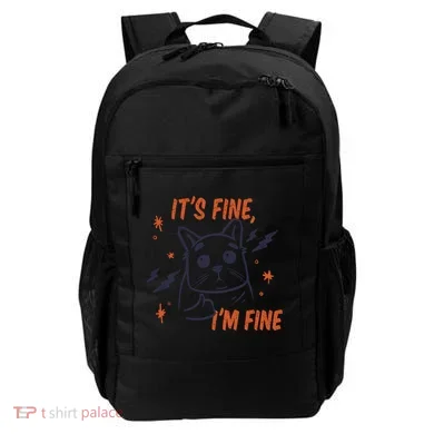 It's Fine I'm Fine Cat Backpack
