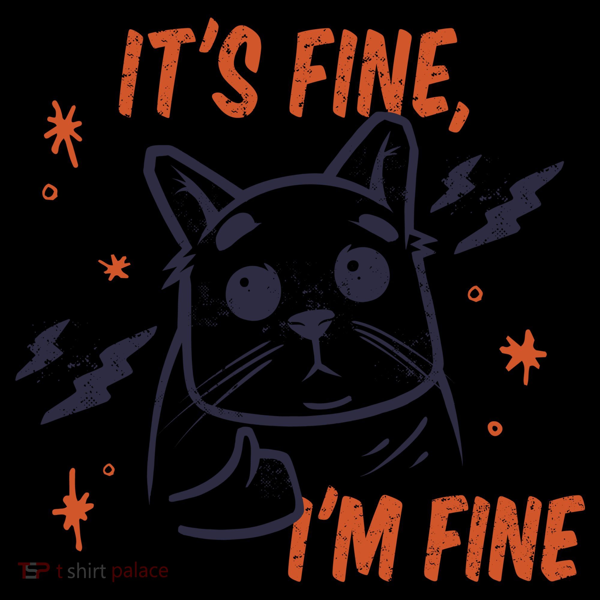 It's Fine I'm Fine Cat Tote Bag