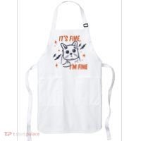 It's Fine I'm Fine Cat Apron thumb 0