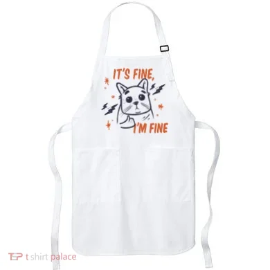 It's Fine I'm Fine Cat Apron