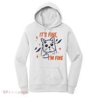 It's Fine I'm Fine Cat Women's Hoodie thumb 0
