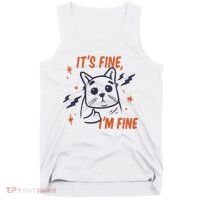 It's Fine I'm Fine Cat Tank Top thumb 0
