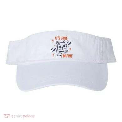 It's Fine I'm Fine Cat Visor
