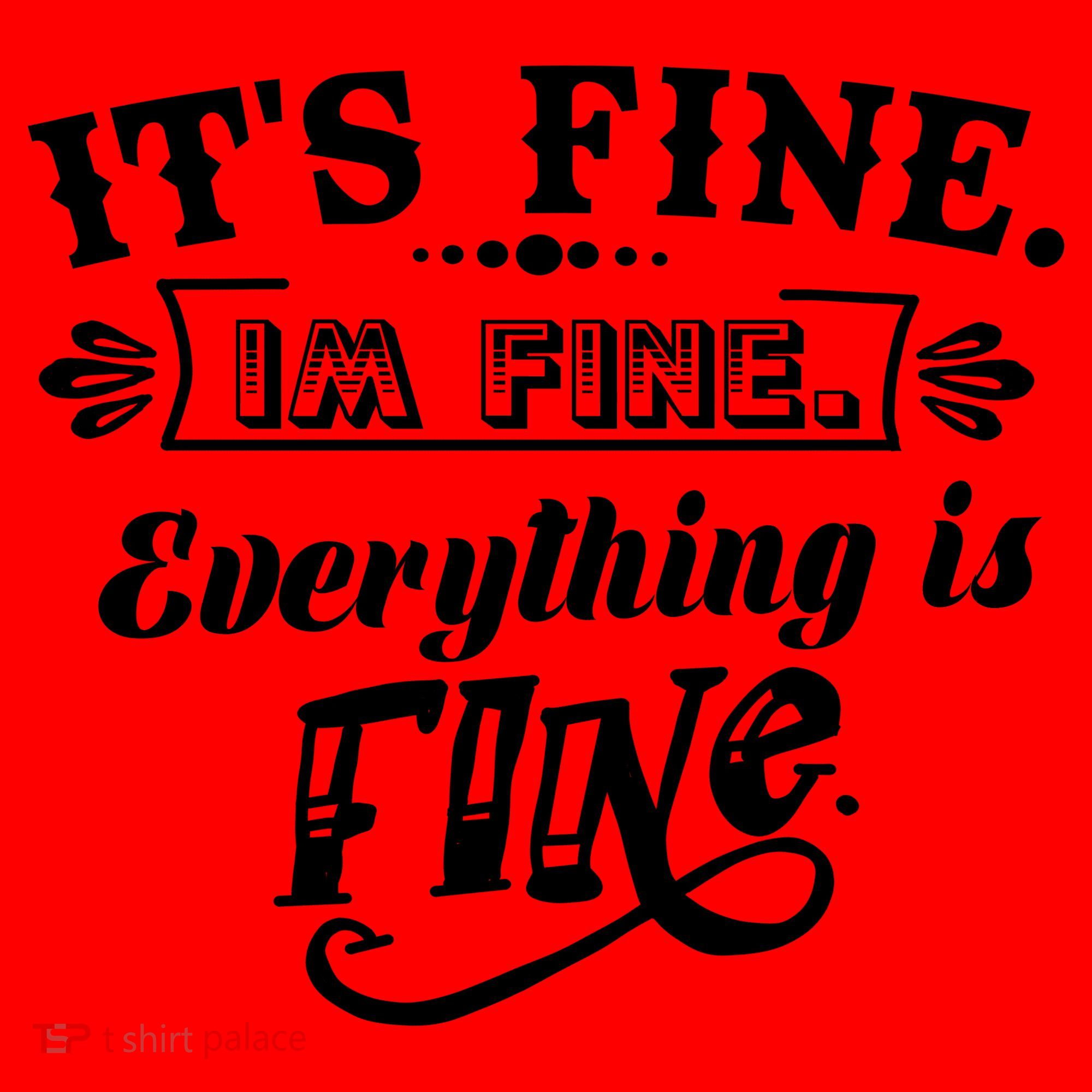 It's Fine I'm Fine Everything Is Fine Santa Hat
