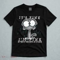 It's Fine I'm Fine Everything Is Fine Cat  T-Shirt thumb 5