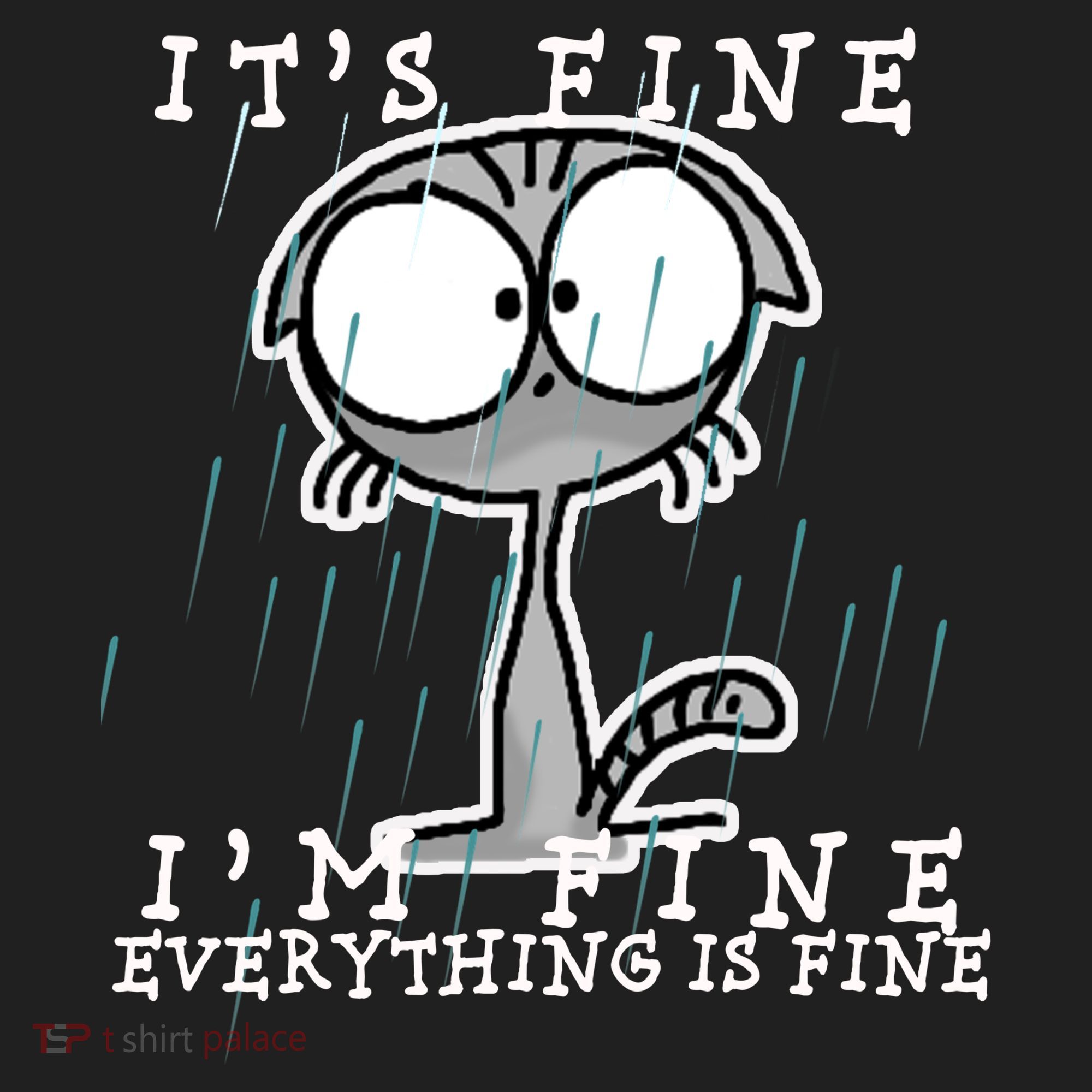 It's Fine I'm Fine Everything Is Fine Cat  Beanie