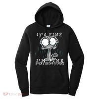 It's Fine I'm Fine Everything Is Fine Cat  Women's Hoodie thumb 0