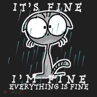 It's Fine I'm Fine Everything Is Fine Cat  Tumbler thumb 3