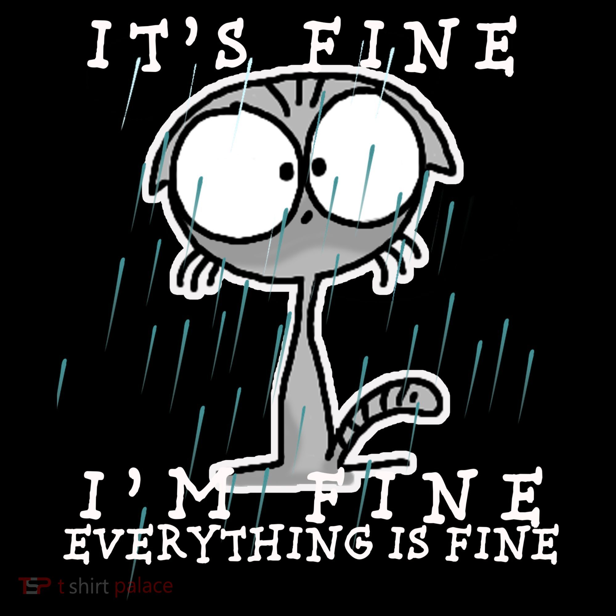 It's Fine I'm Fine Everything Is Fine Cat  Mousepad