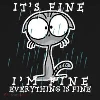 It's Fine I'm Fine Everything Is Fine Cat  Women's Tank Top thumb 5