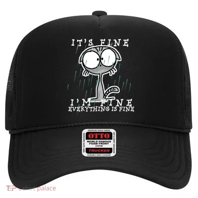 It's Fine I'm Fine Everything Is Fine Cat  Hat