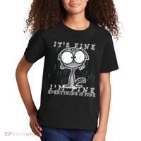 It's Fine I'm Fine Everything Is Fine Cat  Kids T-Shirt thumb 2