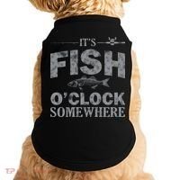 It's Fish O'Clock Somewhere Funny Doggie Tank thumb 0